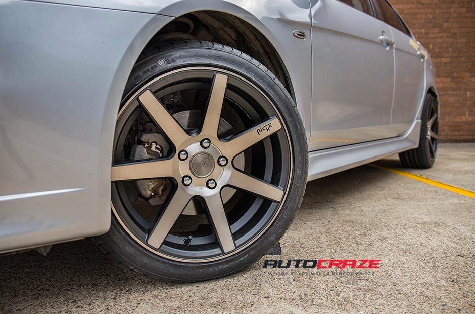 MITSUBISHI LANCER VERONA MATTE BLACK TINTED FACE